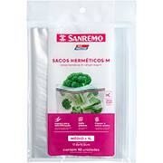 Saco Zip hermético duplo 20,3x17,8cm SR373 Sanremo PT 10 UN