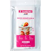 Saco Plástico c/fecho hermético duplo 3L SR374 Sanremo PT 10 UN