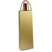 Sacola para presente, Garrafa, 36 x 13 x 8cm, Dourado, 1004046, Cromus - PT 1 UN