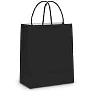 Sacola para presente, Preta, 32x26,5x13, 14000318, Cromus - PT 1 UN