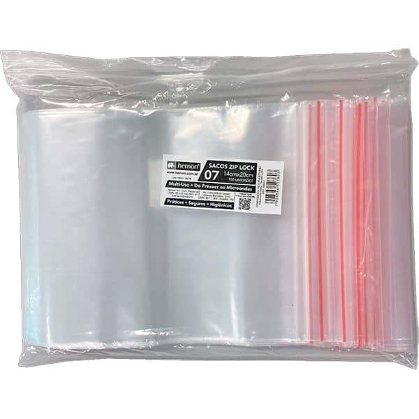 Saco Zip multiuso nº 07, 14 x 20cm, 0380-3, Chies - PT 100 UN