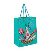 Sacola para presente Aniversário, Azul, 30cm x 12cm x 41,5cm, 14921, Make+ - PT 1 UN