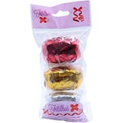 Fitilho para presente, vermelho, dourado, prata, 10 metros, 9038, Make+ - PT 3 UN Fitilho para presente, vermelho, dourado, prata, 10 metros, 9038, Make+ - PT 3 UN