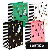 Sacola para presente papel 26x32x10 Anne sort. 18488 Yazi PT 1 UN