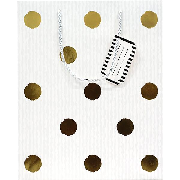 Sacola para presente papel 18x23x10cm Gold sortido 18487 Tuut PT 1 UN