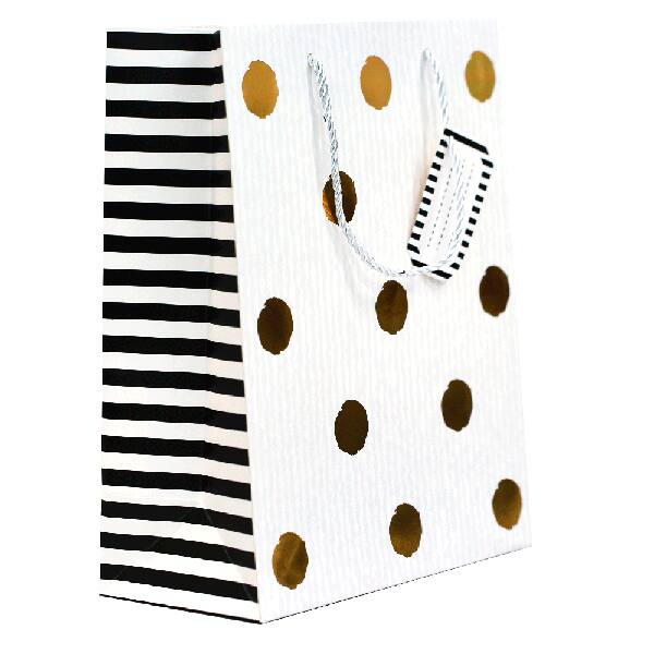 Sacola para presente papel 18x23x10cm Gold sortido 18487 Tuut PT 1 UN