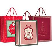 Sacola para presente, 23cm x 19cm x 10cm, Natal, Sortido, 14001591, Cromus - PT 1 UN