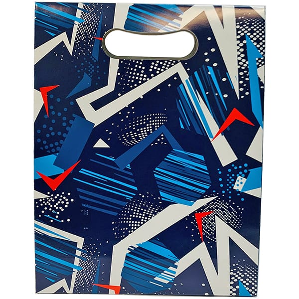 Caixa trapézio com alça, Casual Blue, 22cm x 29cm x 8cm, Kawagraf, - PT 1 UN Caixa trapézio com alça, Casual Blue, 22cm x 29cm x 8cm, Kawagraf, - PT 1 UN