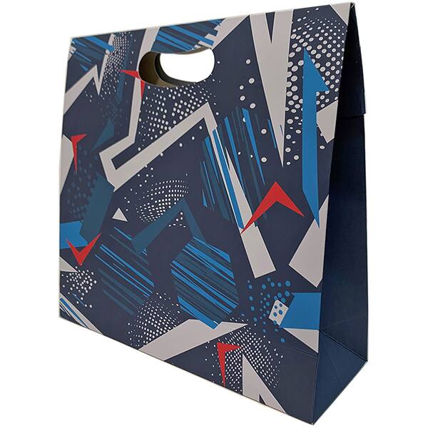 Caixa trapézio com alça, Casual Blue, 33cm x 31cm x 11cm, Kawagraf, - PT 1 UN