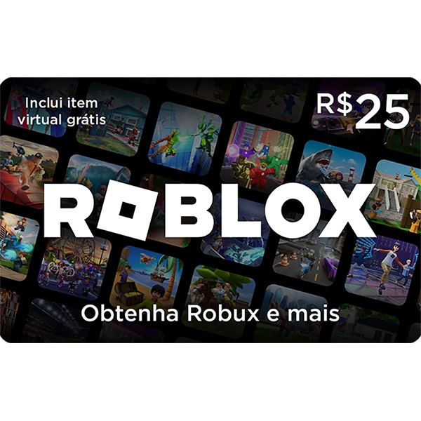 Gift Card GCMV ROBLOX R$ 25,00 Roblox UN 1 UN