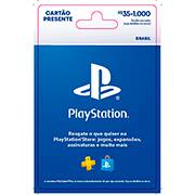 Gift Card Playstation, R$ 35-1.000,00, 5051644187, Sony - UN 1 UN