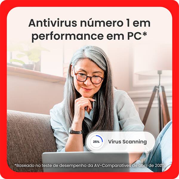 McAfee Antivírus, 1 PC (Windows), Proteção antivírus em tempo real para ameaças digitais novas e em evolução, Assinatura de 1 ano, Mcafee - 1 UN