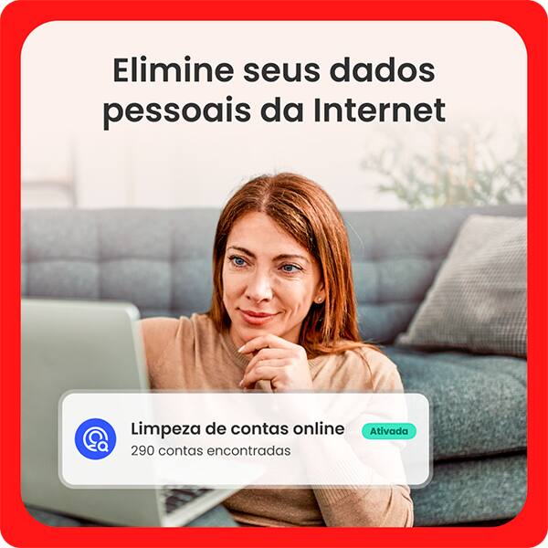 McAfee Privacy & Identity Guard, 1 Dispositivo, Monitoramento de identidade com Antivírus e proteção de dados pessoais, Privacidade em redes sociais, Mcafee - 1 UN