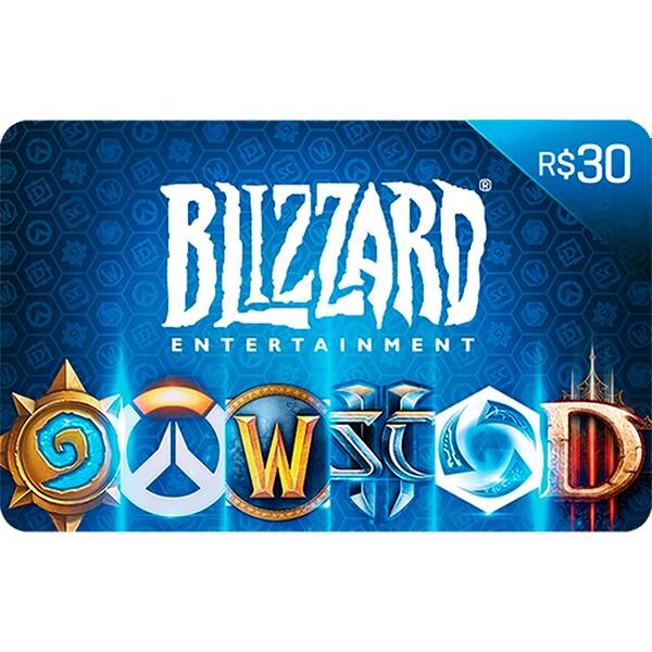Gift Card GCMV Blizzard R$ 30,00 Blizzard UN 1 UN