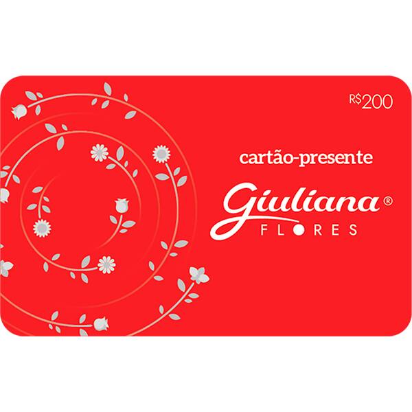 Gift Card GCMV Giuliana Flores R$ 200,00 BLACKHAWK UN 1 UN