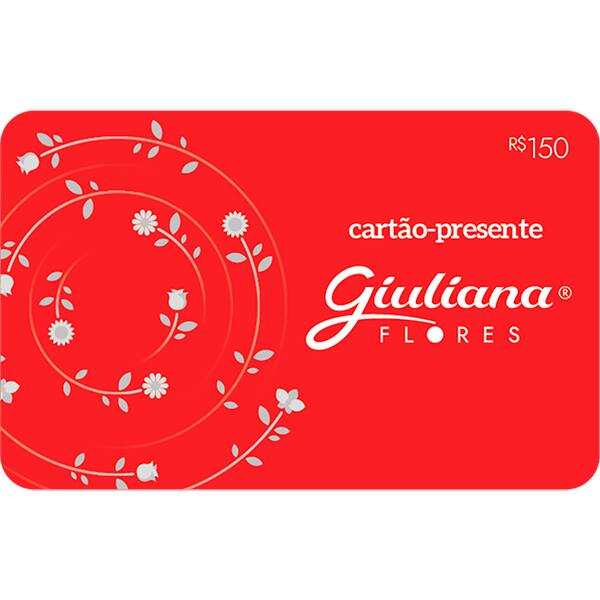 Gift Card GCMV Giuliana Flores R$ 150,00 BLACKHAWK UN 1 UN