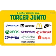 Gift Card GCMV Torcer Junto R$ 400,00 Scanit BLACKHAWK UN 1 UN UN 1 UN