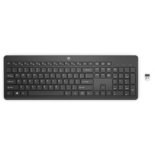 Teclado sem fio 230, Preto, 3L1E7AA, HP - CX 1 UN