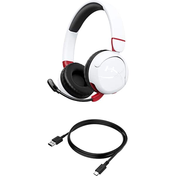 Headset Gamer Sem Fio Cloud Mini, Bluetooth 5.3, Branco, 7G8F2AA, HyperX - CX 1 UN