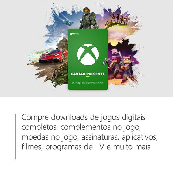 Gift Card XBOX Cash 200 Reais Microsoft - Código Digital - PT 1 UN