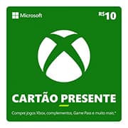 Gift Card XBOX Cash 10 Reais, Microsoft - Código Digital - PT 1 UN