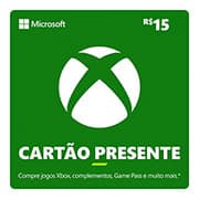 Gift Card XBOX Cash 15 Reais, Microsoft - Código Digital - PT 1 UN