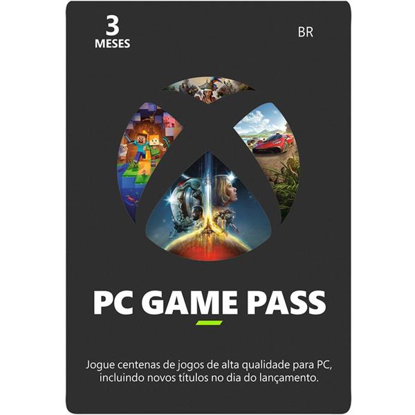 XBOX Game Pass para PC por 3 Meses, Microsoft - Código Digital - PT 1 UN