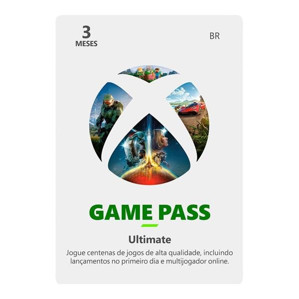 Xbox Game Pass Ultimate por 3 Meses, Microsoft - Código Digital - PT 1 UN