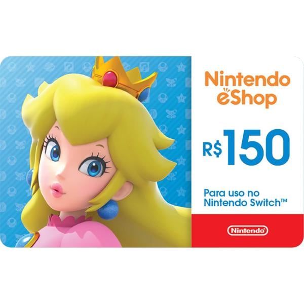 Gift Card GCMV Nintendo eshop cash R$ 150,00 Nintendo PT 1 UN