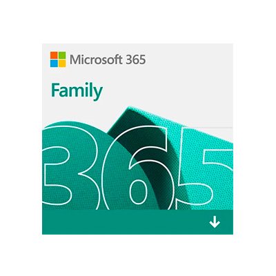 Microsoft 365 Family: 1 licença para até 6 usuários - Word, Excel, PowerPoint, Outlook + 1TB de HD Virtual para cada Usuário - Assinatura Anual - DOWNLOAD - Microsoft UN 1 UN