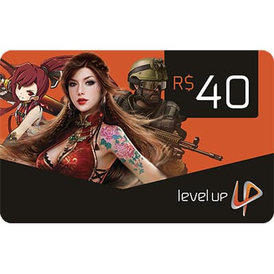 Gift Card Level Up 40 Reais - Código Digital - PT 1 UN