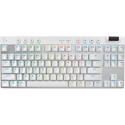 Teclado USB Mecânico Gamer Pro X Lightspeed, Branco, 920-012143, Logitech G - CX 1 UN