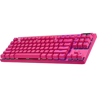 Teclado USB Mecânico Gamer Pro X Lightspeed, Magenta, 920-012154, Logitech G - CX 1 UN