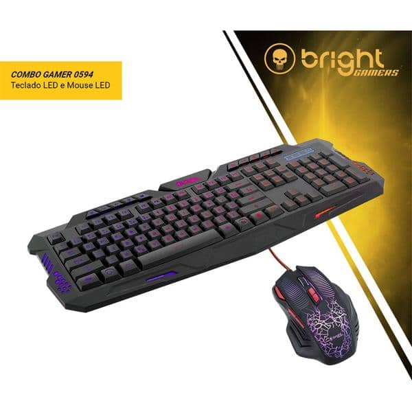 Kit Gamer wired (teclado/mouse) 594 Bright CX 1 UN