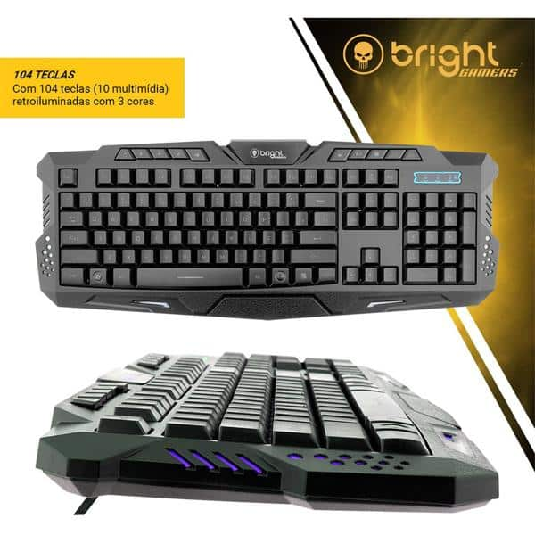 Kit Gamer wired (teclado/mouse) 594 Bright CX 1 UN