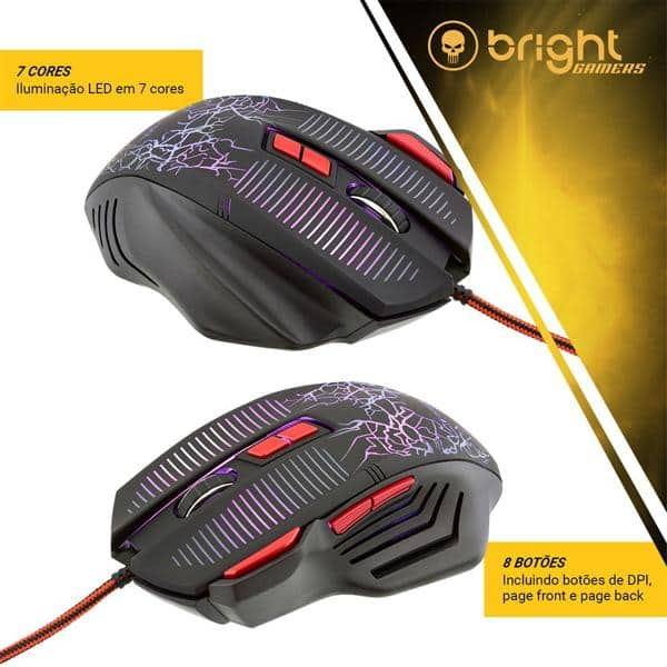 Kit Gamer wired (teclado/mouse) 594 Bright CX 1 UN