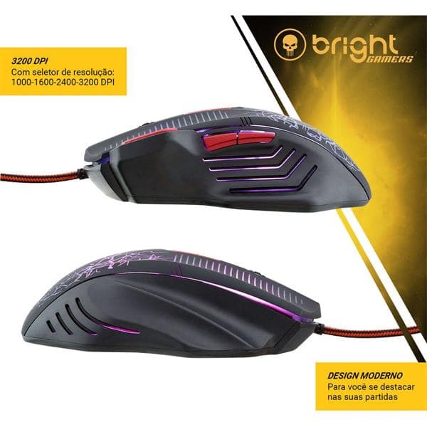 Kit Gamer wired (teclado/mouse) 594 Bright CX 1 UN