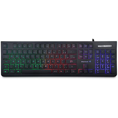 Teclado Gamer Black Eagle, USB, ABNT2, 75856, Fortrek - CX 1 UN