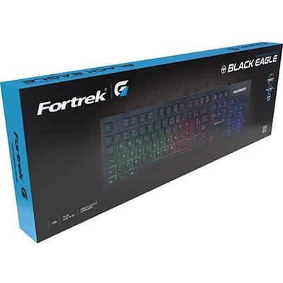 Teclado Gamer Black Eagle, USB, ABNT2, 75856, Fortrek - CX 1 UN