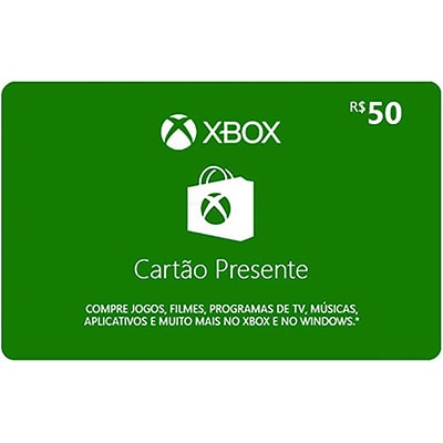 Gift Card GCMV Xbox Cash R$50,00 Microsoft UN 1 UN