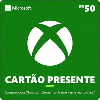 Gift Card GCMV Xbox Cash R$50,00 Microsoft UN 1 UN