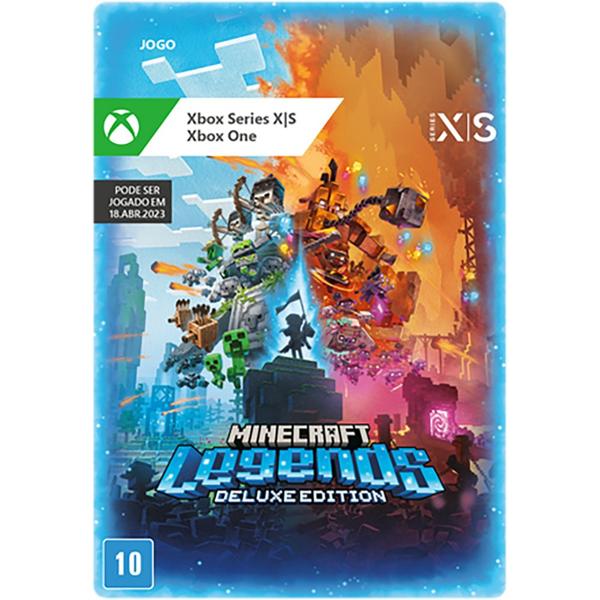 Gift Card GCMV Minecraft Legends Console Edição Deluxe, Microsoft - 1 UN