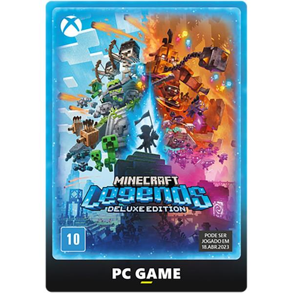 Gift Card GCMV Minecraft Legends PC Edição Deluxe, Microsoft - 1 UN