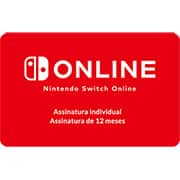 Gift Card GCMV Nintendo SW Online 12M R$100 Nintendo UN 1 UN