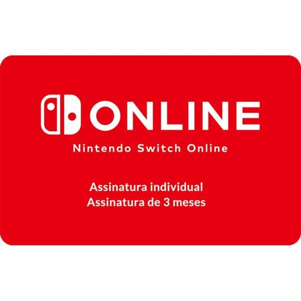 Gift Card GCMV Nintendo SW Online 3M 40BRL Nintendo UN 1 UN 1 UN