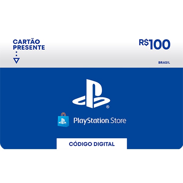 Gift Card GCMV Playstation network R$ 100,00, Sony - 1 UN