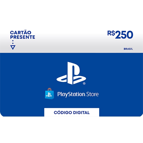 Gift Card GCMV Playstation network R$ 250,00, Sony - 1 UN