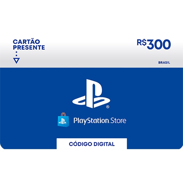 Gift Card GCMV Playstation network R$ 300,00, Sony - 1 UN