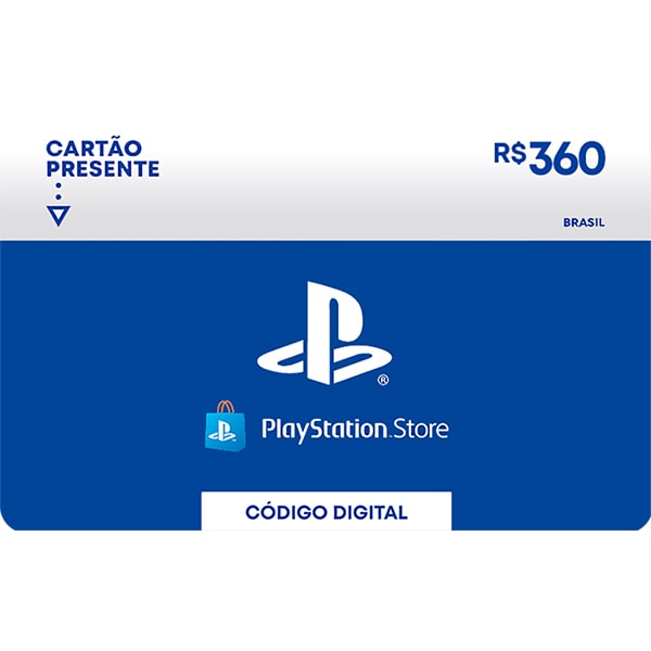 Gift Card GCMV Playstation network R$ 360,00, Sony - 1 UN