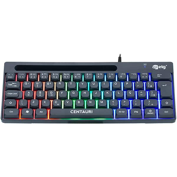 Teclado USB Gamer Centauri preto TGCT Elg CX 1 UN